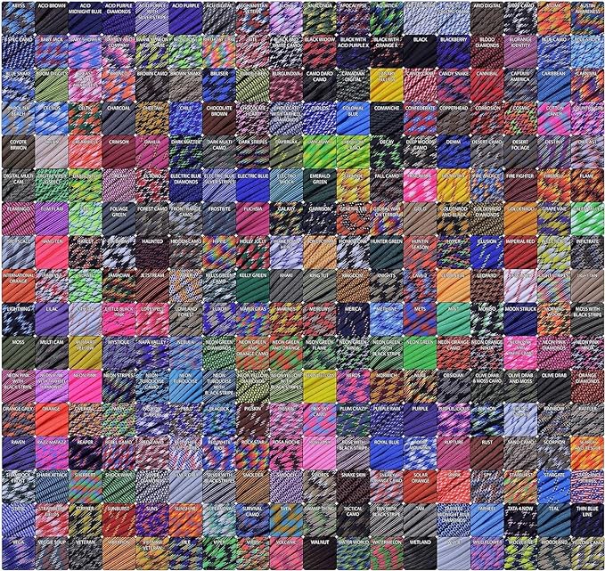 BORED? PARACORD! 550 lb Paracord – Ideal for Crafting, DIY Projects, Camping, Military & Active Outdoors – 300+ Colors – Tactical Parachute Cord Type III – Strong - Norwich 50 Feet