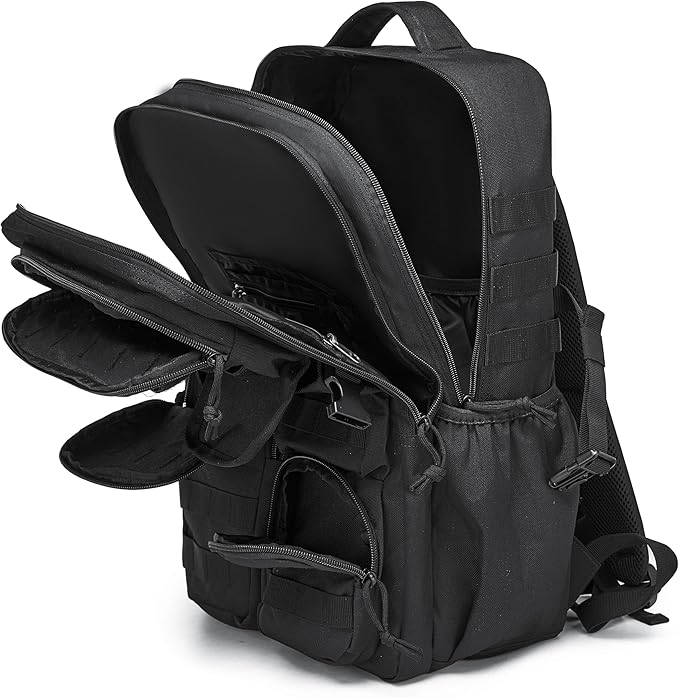 Wotony Tactical Backpack - Military waterproof backpack with multiple pockets and tactical gear for the outdoors (Gray Maple Leaf, 35L)