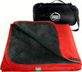 DOWN UNDER OUTDOORS Large Waterproof Windproof Extra Thick 350 GSM Quilted Fleece, or Sherpa Stadium Blanket