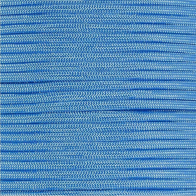Paracord Planet Solid Color 550lb Paracord – 7 Strand Type III Nylon Cord for Indoor and Outdoor Tasks – Colonial Blue (50 ft)