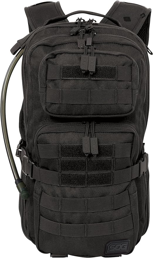SOG Opcon Hydration Day Pack with 2-Liter Reservoir, 18.2-Liter Storage,Black