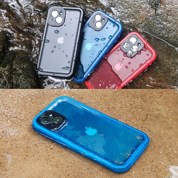 SPORTLINK Design for iPhone 14 Pro Waterproof Case - Shockproof Dustproof Phone Case with Screen Protector, Full Body Protective Case for iPhone 14 Pro Cover 6.1'' Blue