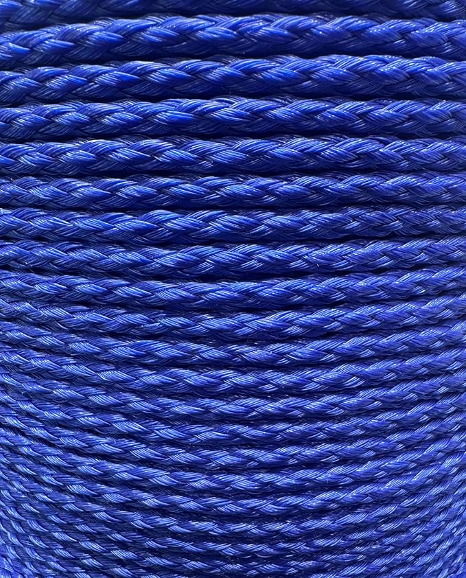 #8(1/4") X 1000' Blue Hollow Braid POLYPRO Rope