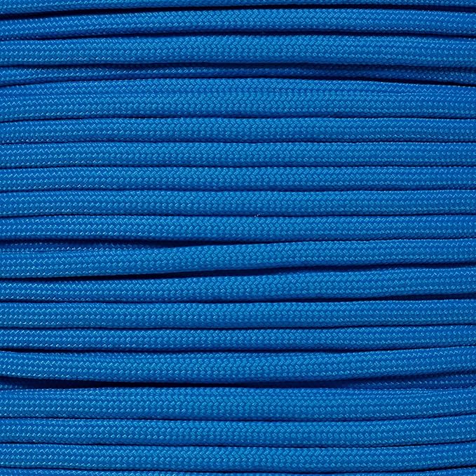 Paracord Planet 550lb Commercial Grade Paracord – 7 Strand Type III Nylon Parachute Cord Hanks for Hiking, Camping, and Fishing – 30+ Colors and Lengths of 50' and 100'
