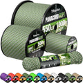 Paracord Rope 550 lb - 100ft 5/32" Parachute Cord 4MM 7-Strand para Cord - Heavy Duty Spool String for Survival,Camping Gear, Survival Bracelet, Clothesline - Camo Green