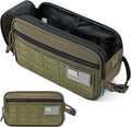 PAVILIA Extra Large Tactical Toiletry Bag for Men, Travel Hygiene Bag, Military Gear Dopp Kit, Molle Accessories Pouch, Shaving Grooming Essentials Gym Bathroom Shower Toiletries Tool EDC, Olive XL