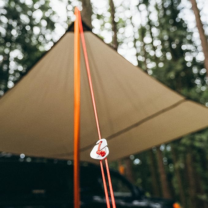 GEAR AID Guyline Tensioner Use to Quickly Secure Tents, Tarps, and Set Up a Taut Clothesline at Camp