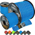 Reflective Paracord Rope 850Ib, 50/100/200/500/1000ft 4MM 11 Strand Strong Parachute Cord, Heavy Duty Paracord Rope for Tent Camping, Fishing, Hiking, DIY Crafts Bracelet, Blue 500FT