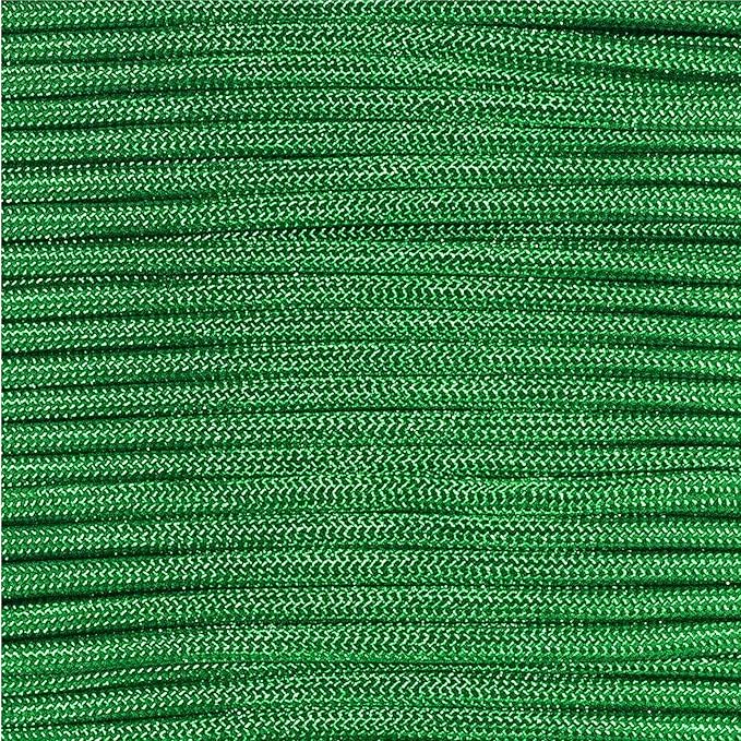 Paracord Planet Solid Color 550lb Paracord – 7 Strand Type III Nylon Cord for Indoor and Outdoor Tasks – Kelly Green (1,000 ft)