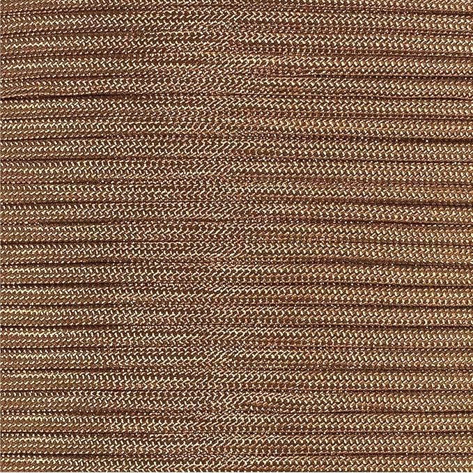 Paracord Planet Solid Color 550lb Paracord – 7 Strand Type III Nylon Cord for Indoor and Outdoor Tasks – Coyote Brown (250 ft)
