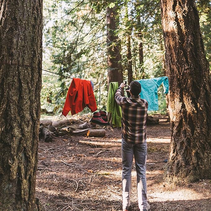 GEAR AID Line Tensioners for Hanging Gear, Tarps, Travel Clothesline and Bear Hangs at Camp, Includes 4 Tensioners for use with 550 Paracord